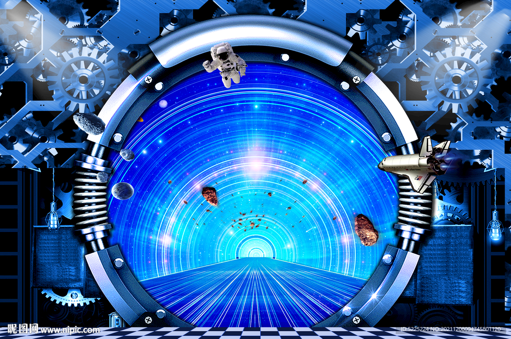 宇宙星空3D立体画