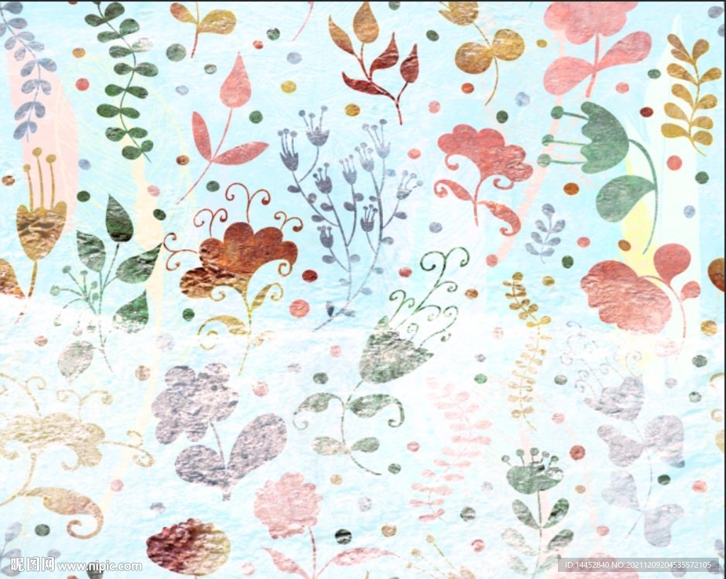 简约花 矢量 美式 北欧 清新