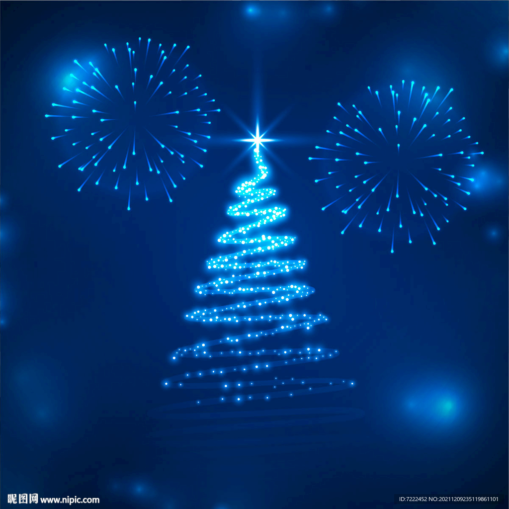 烟花效果圣诞树