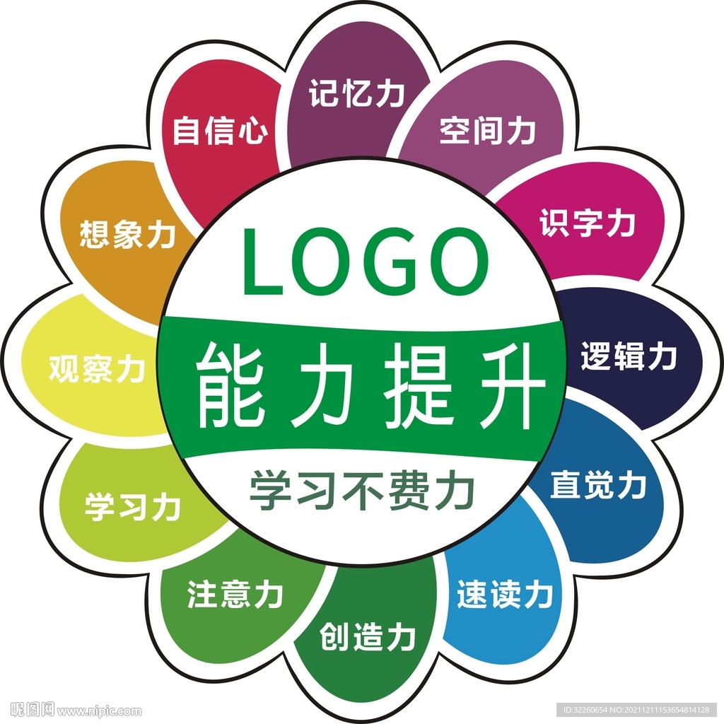 感统项目矢量花瓣