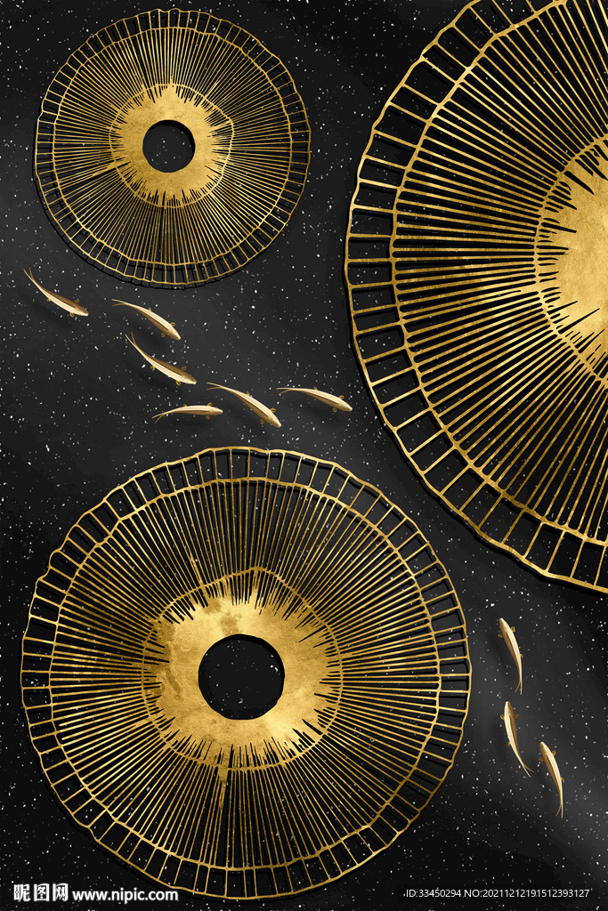 九鱼玄关装饰画