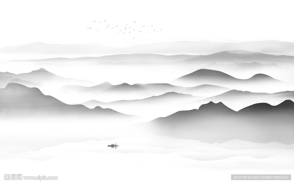 简约现代新中式背景墙