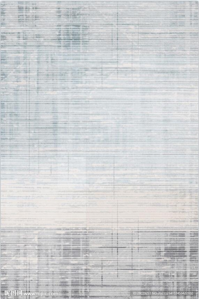 现代轻奢抽象水墨客厅地毯地垫