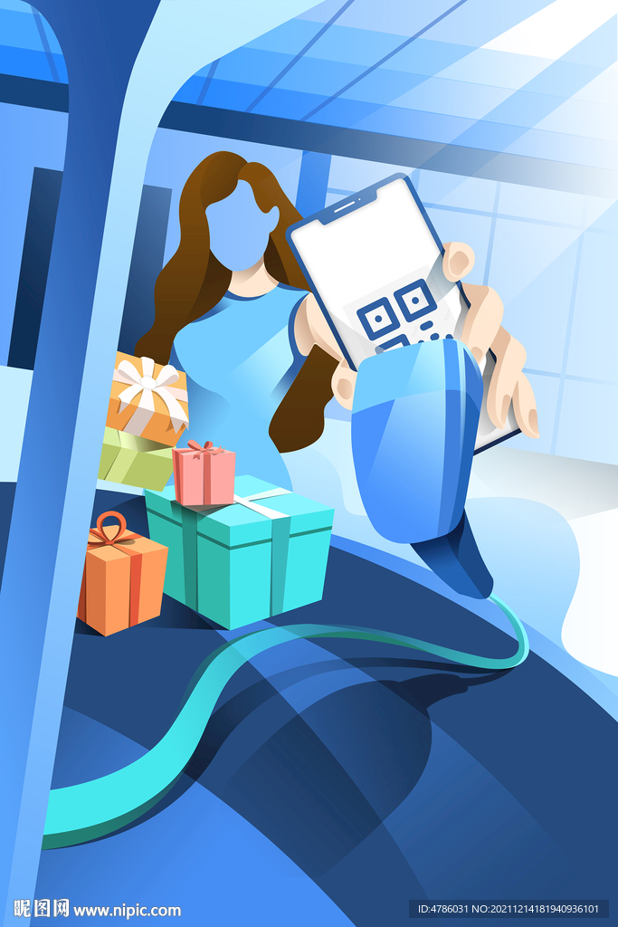 扫码支付海报素材