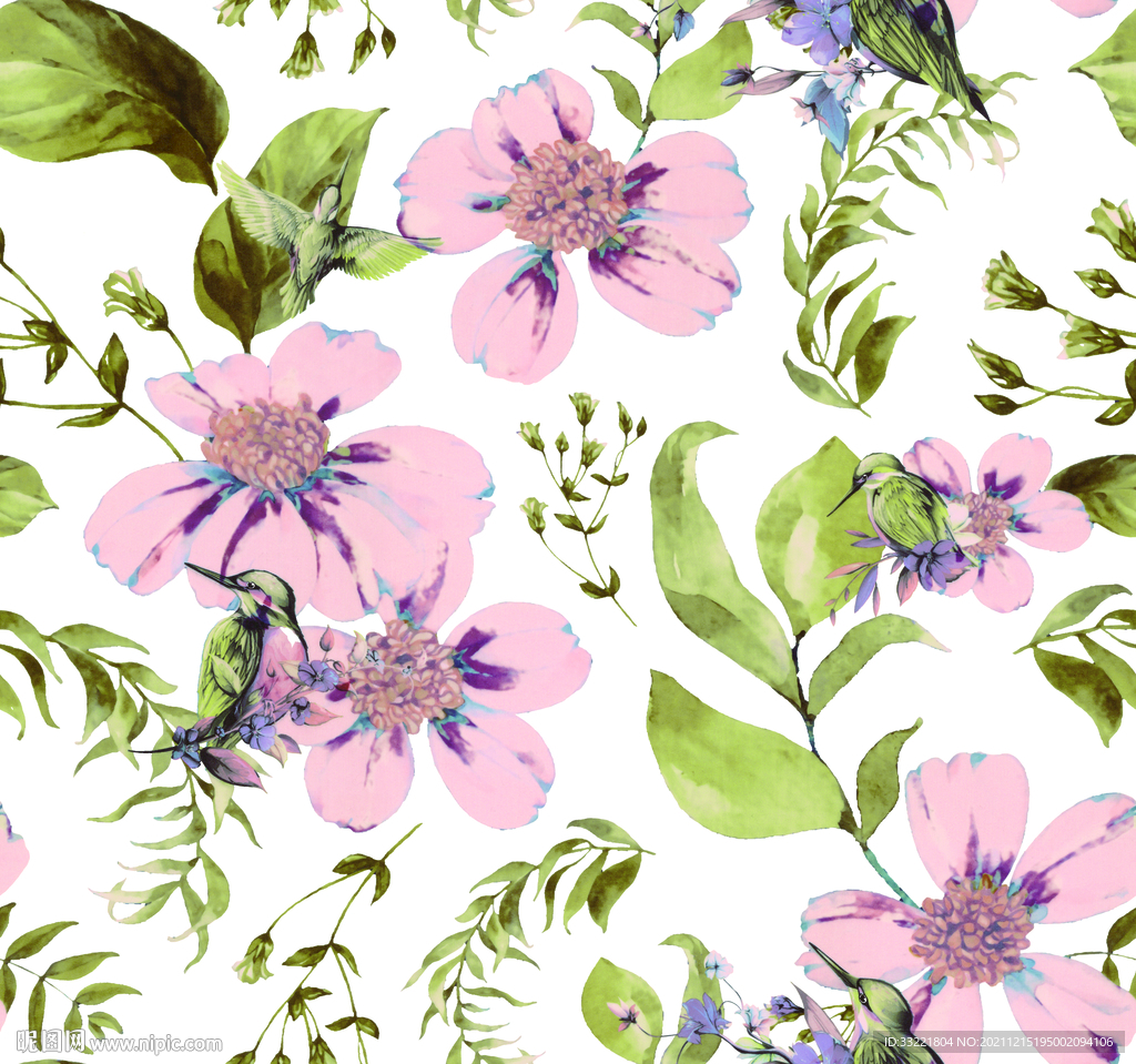 花型 小碎花  花卉 数码印花