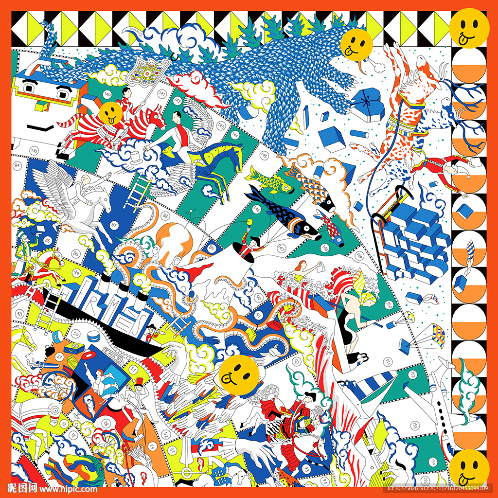 大牌爱马仕方巾