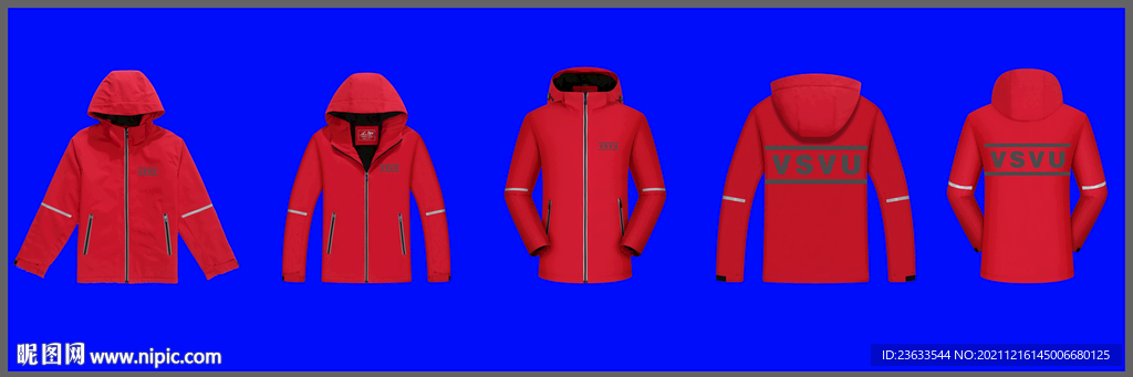 冲锋衣款式效果图