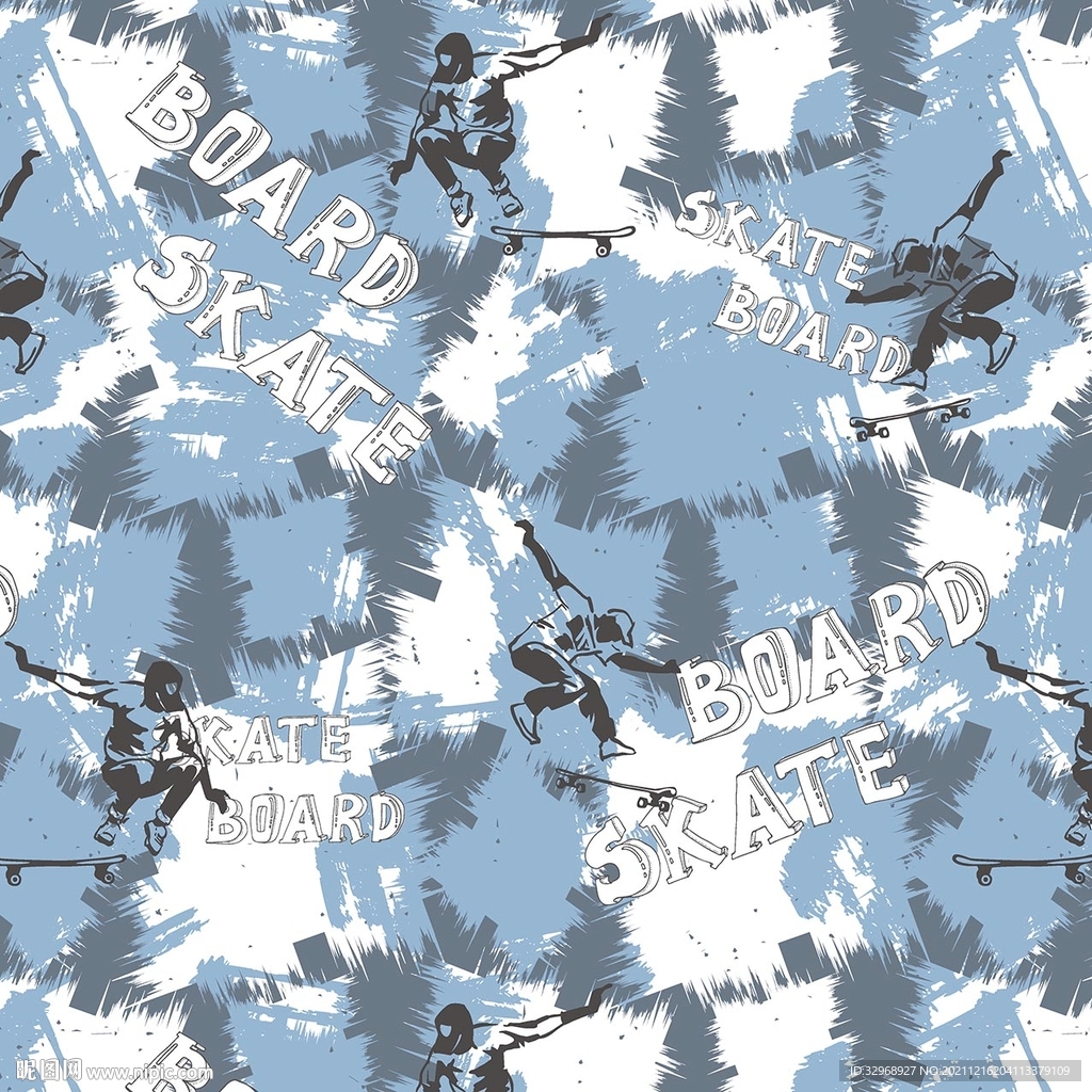 字母滑板迷彩