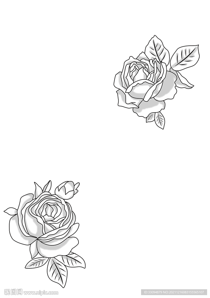 高清分层透明底推拉门打印图