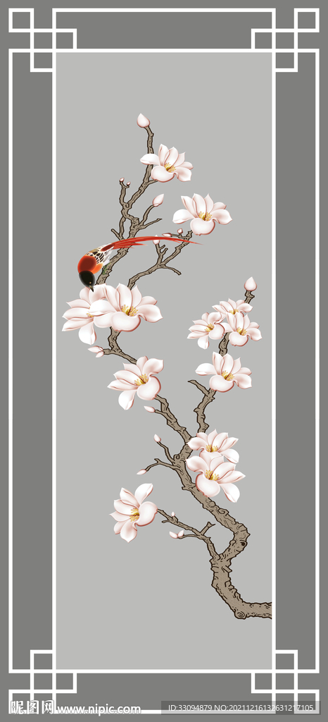 高清分层透明底屏风玻璃打印图