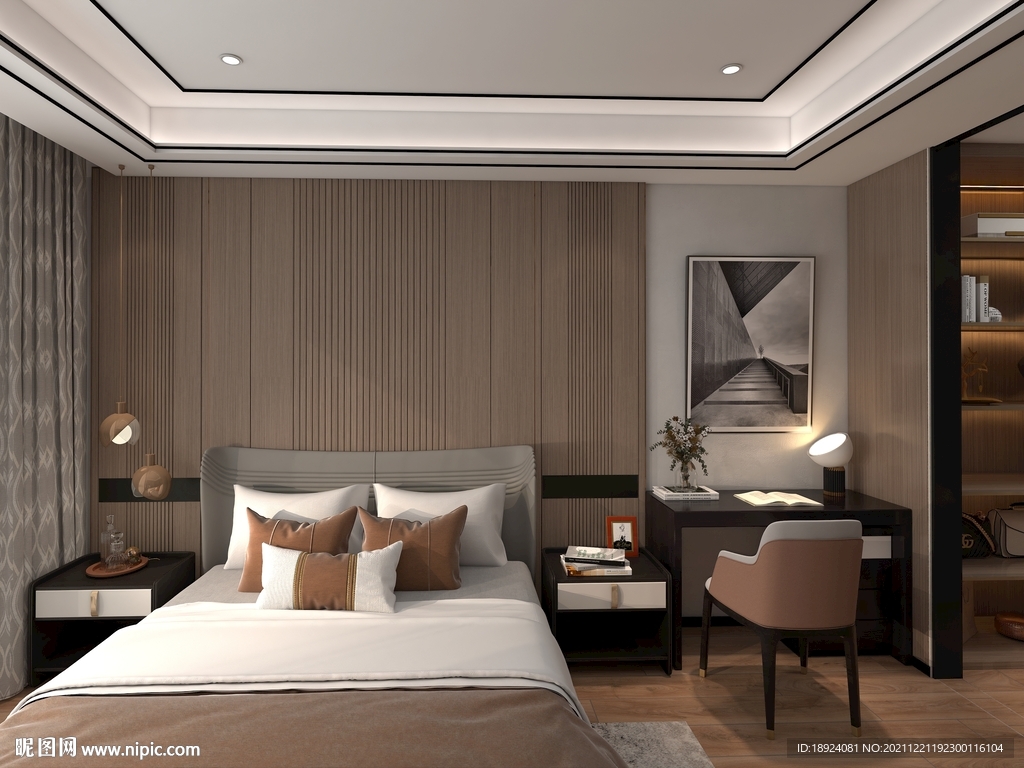 卧室 衣帽间 全屋定制 墙板