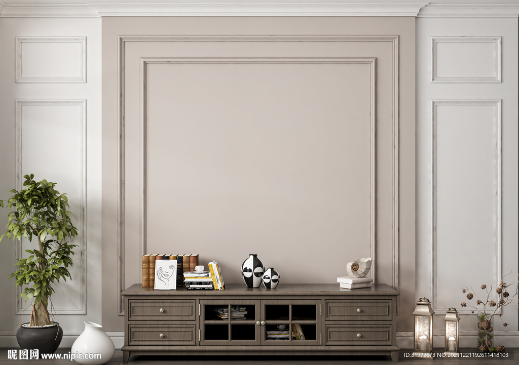 美式电视背景墙