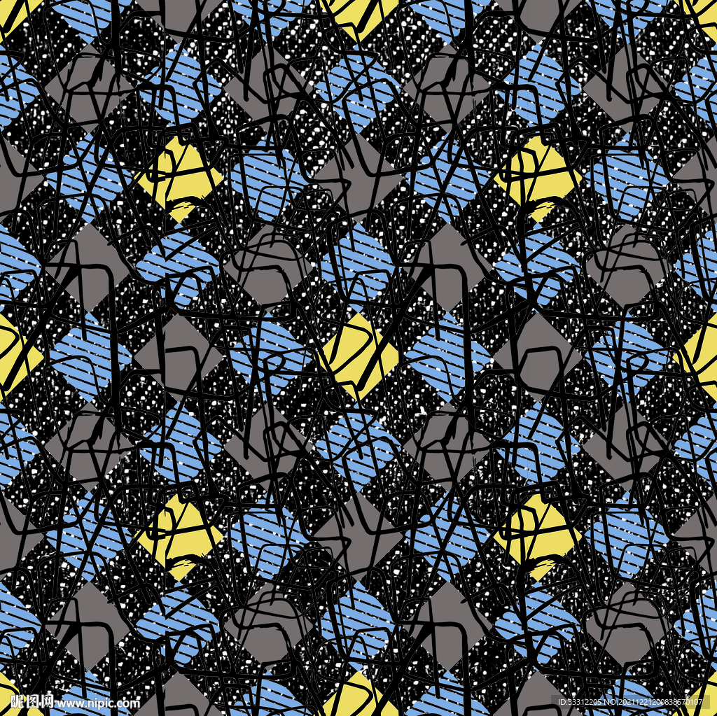 迷彩 几何图案 格子     