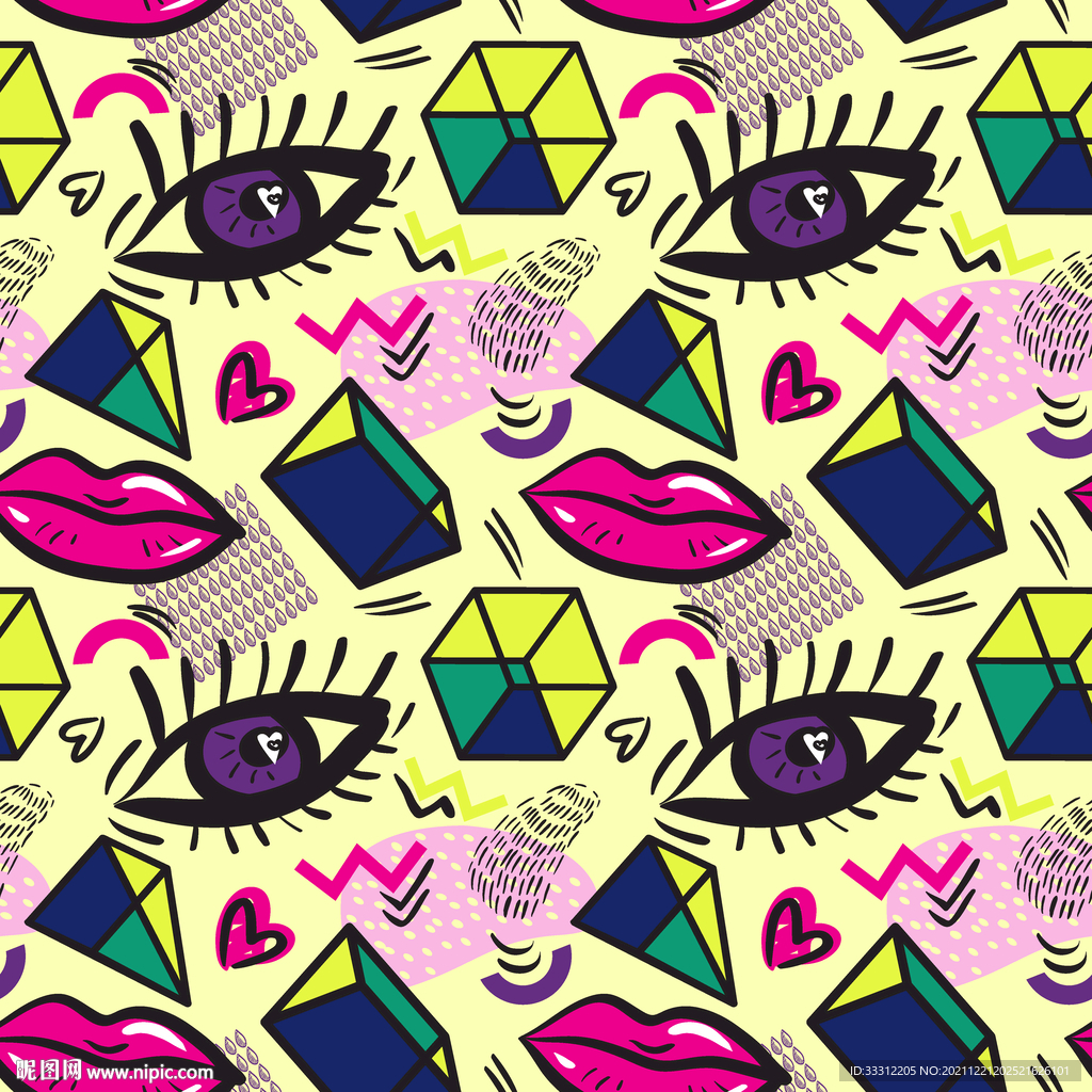 几何图  抽象 大牌女装 眼睛
