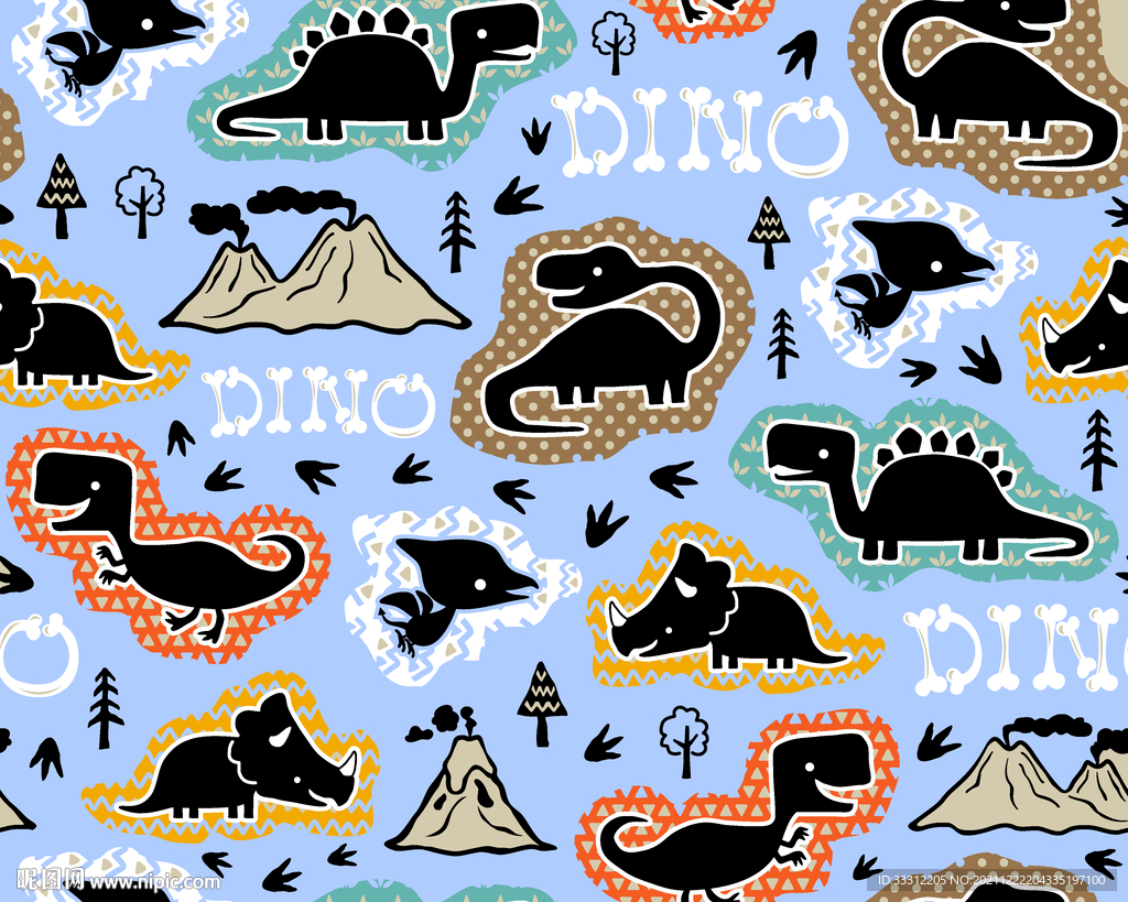 恐龙 汽车 卡通 童装    