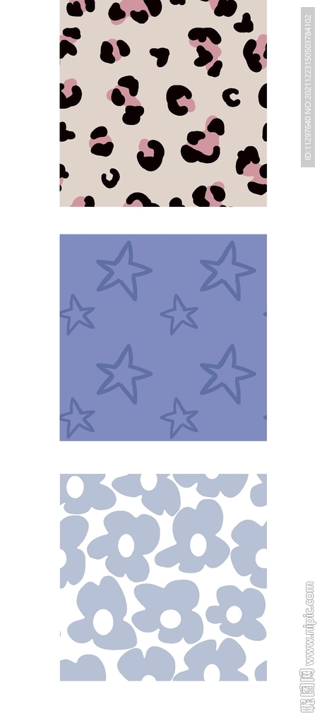 小清新女童底纹