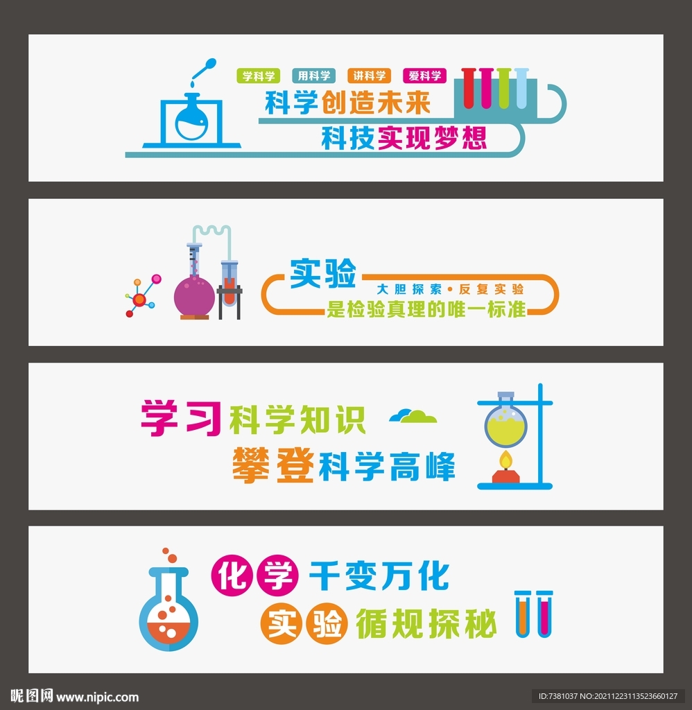 化学实验室文化墙