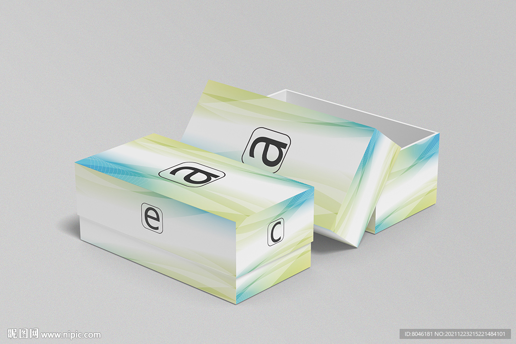 长方形盒子样机