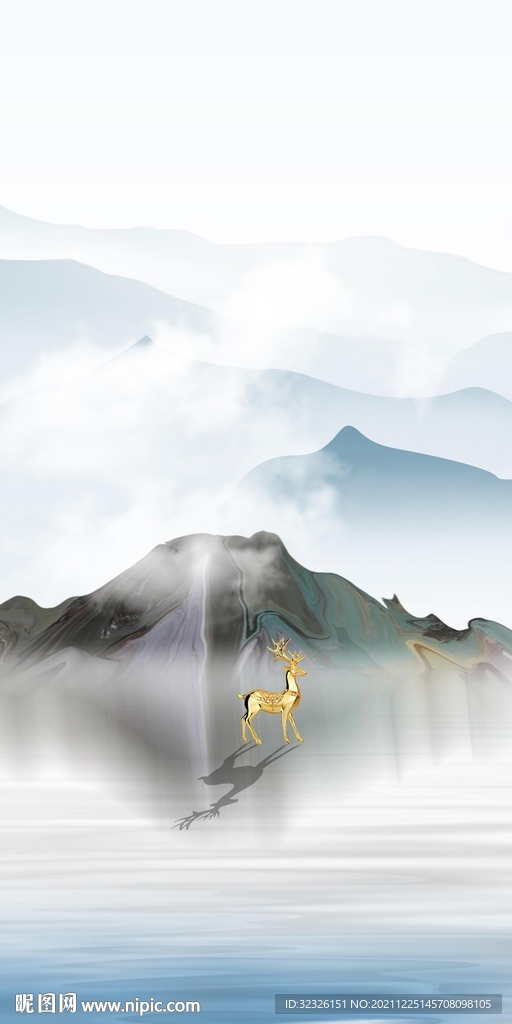 最新意境玄关框画 TiF分层