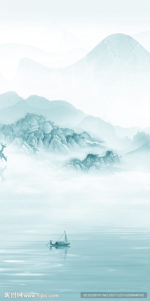 玄关高档意境框画 TiF分层