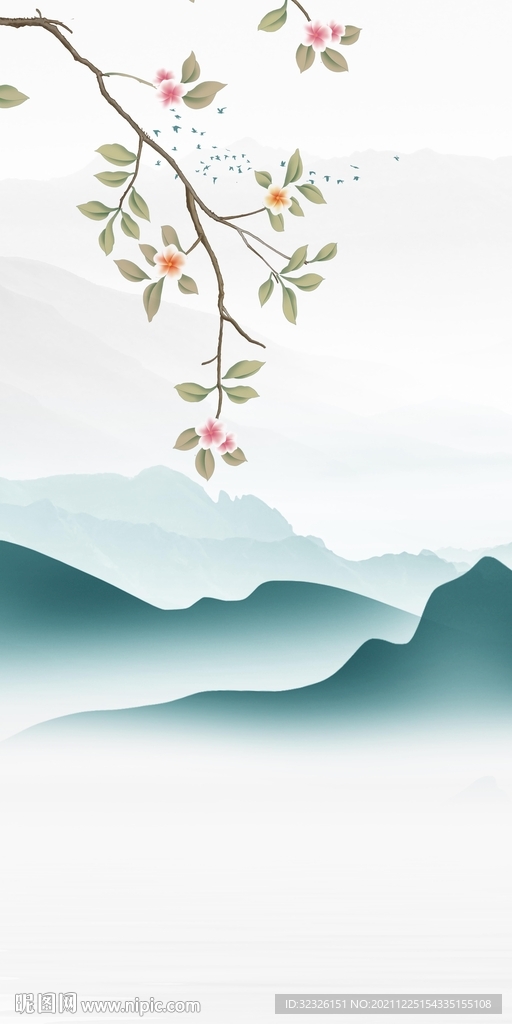 高清 玄关意境框画 TiF分层