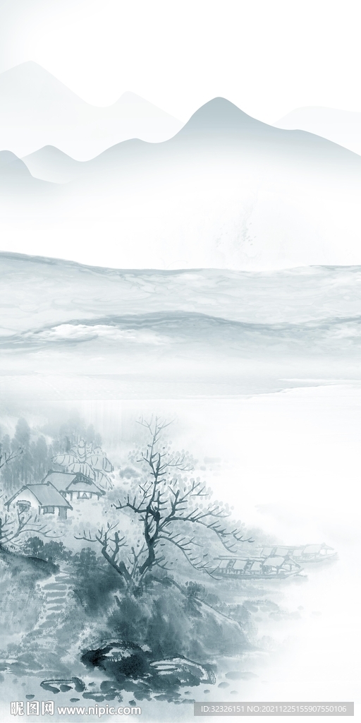 高档现代玄关框画 TiF分层