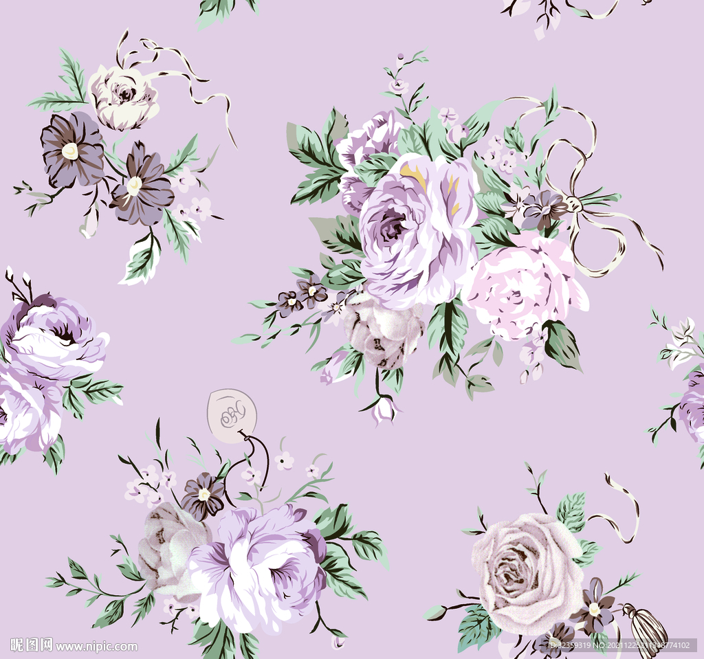 大牌 树枝 数码 印花  玫瑰