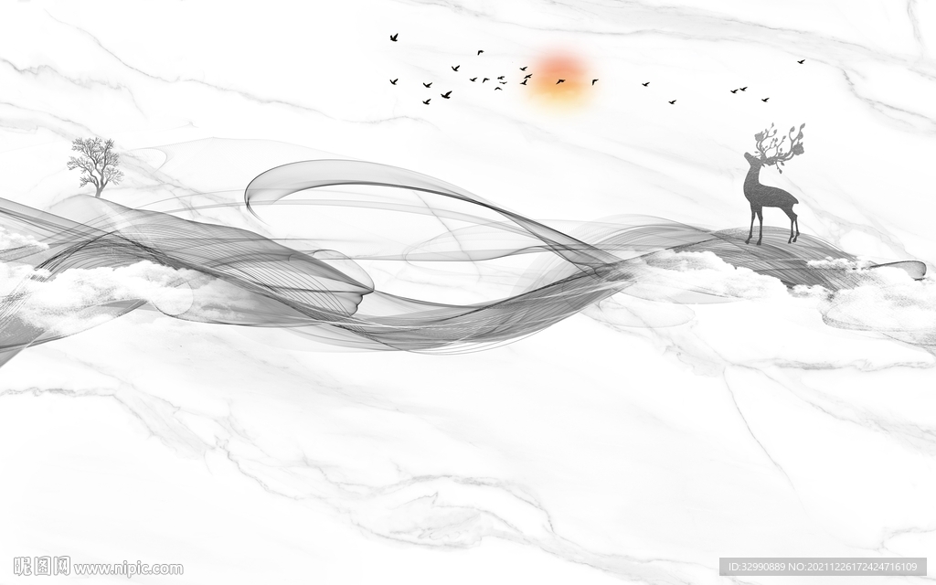 新款爵士白背景画 TIF文件