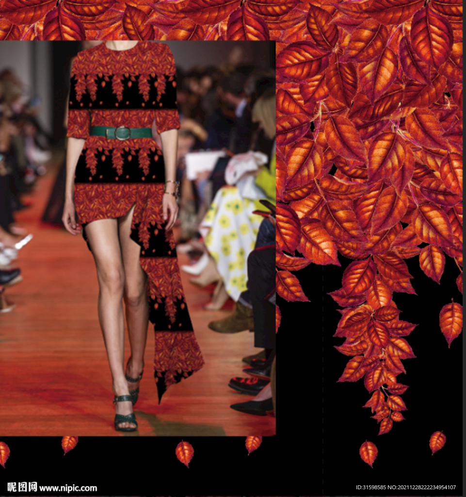 大牌女装定位花