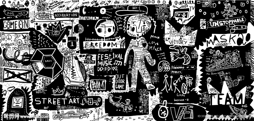  字母 报纸 漫画 卡通   