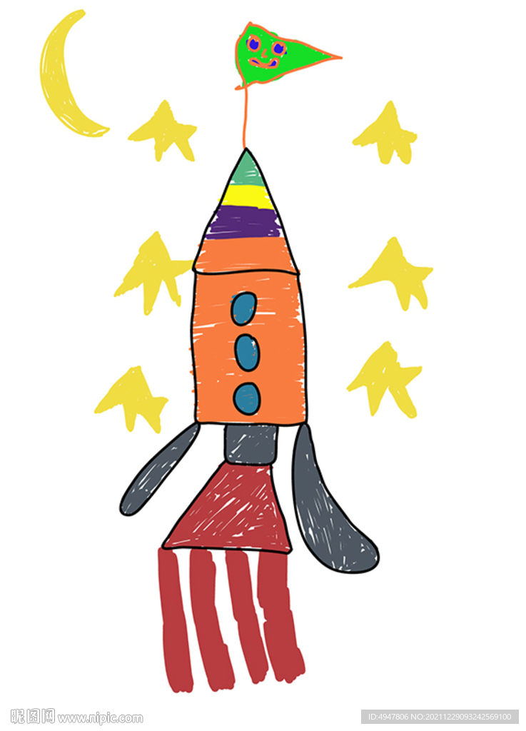 火箭发射 矢量图