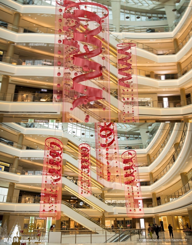 2022虎年商场红色吊饰