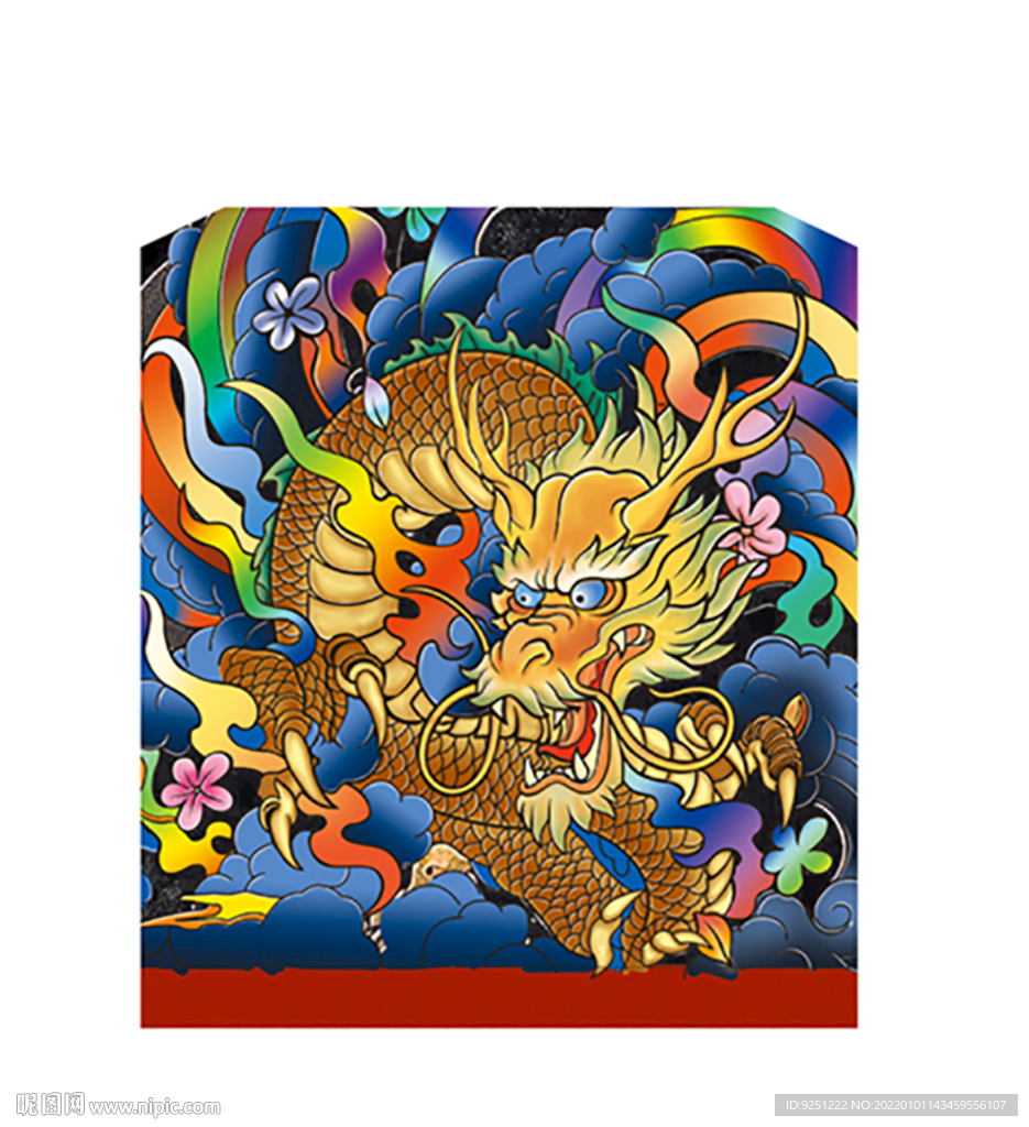 龙  金色  酒包装 装饰画