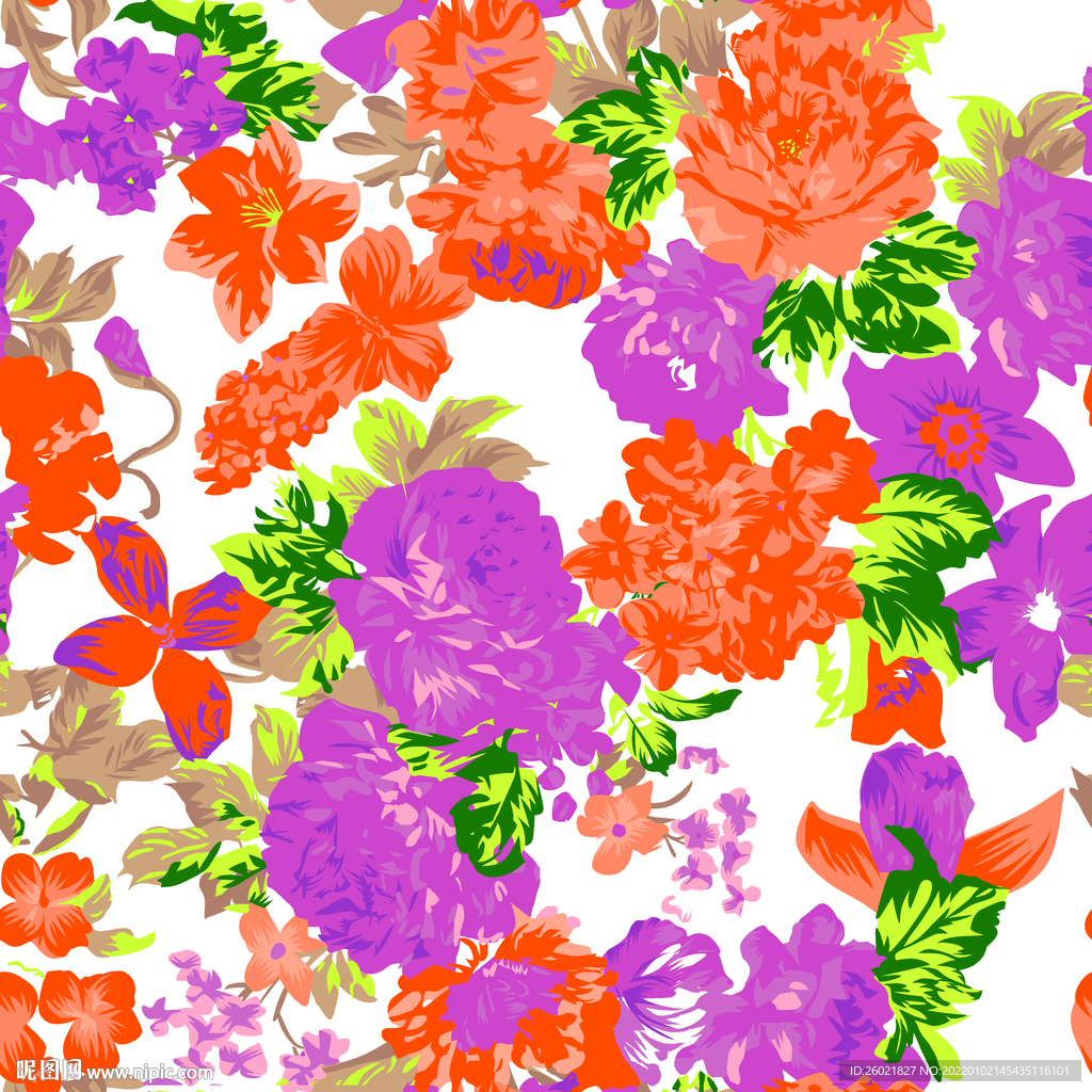 玫瑰大牌数码印花