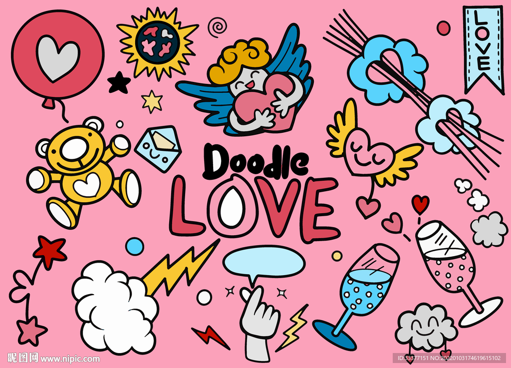  报纸 漫画 字母 潮牌 天使