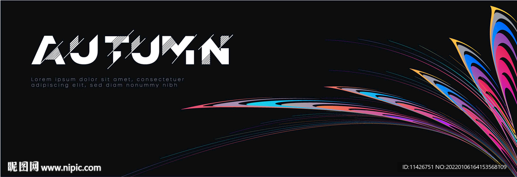 抽象线性主画面