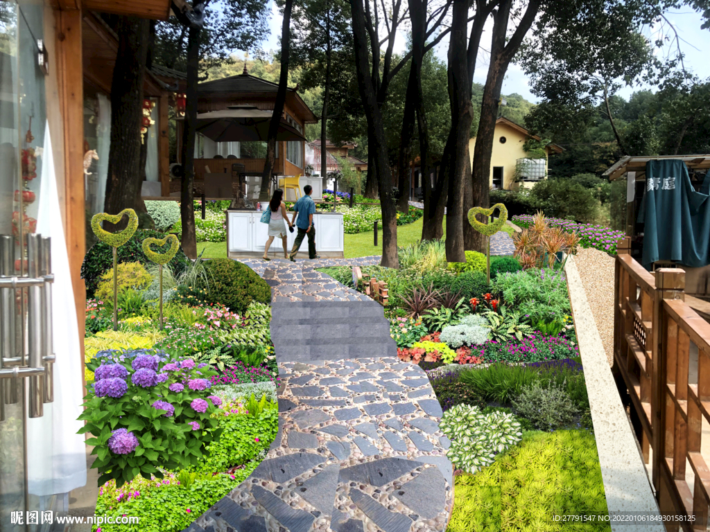 花境景观设计效果图