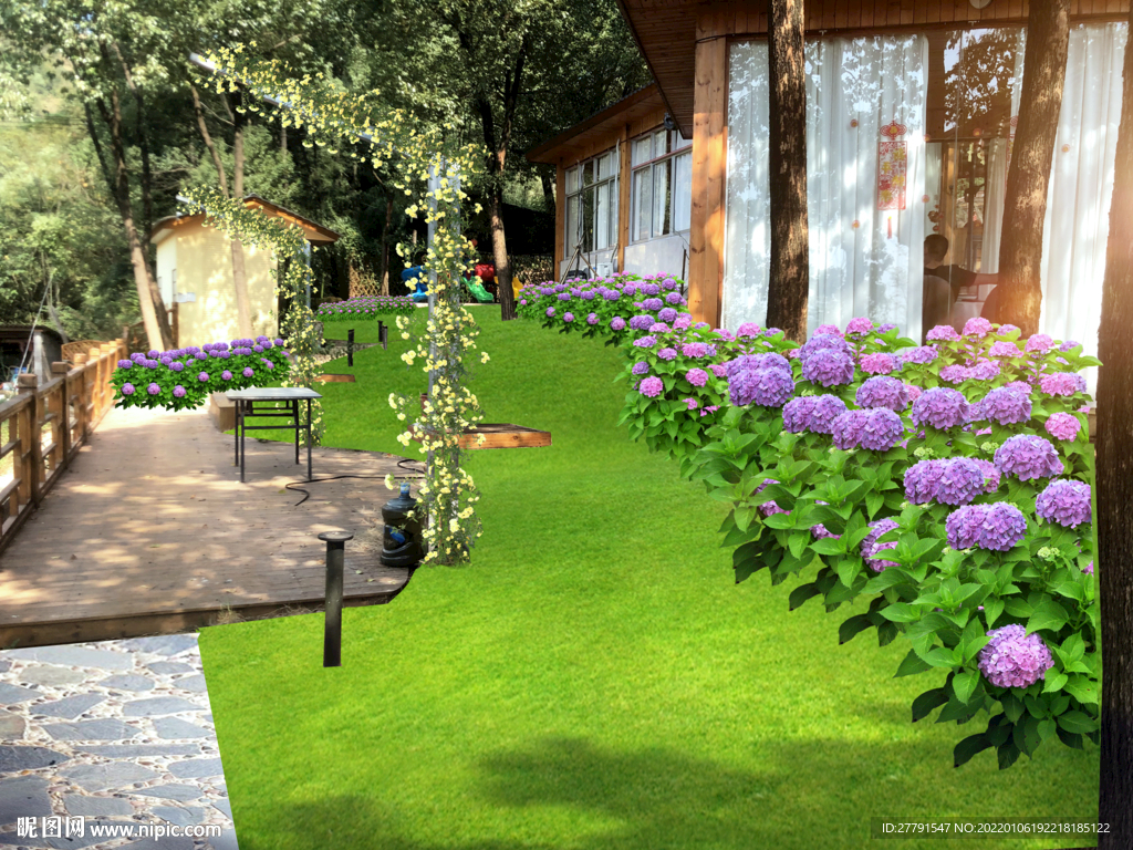 花境景观设计效果图