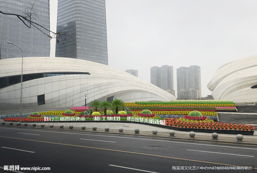 花坛花境景观设计效果图