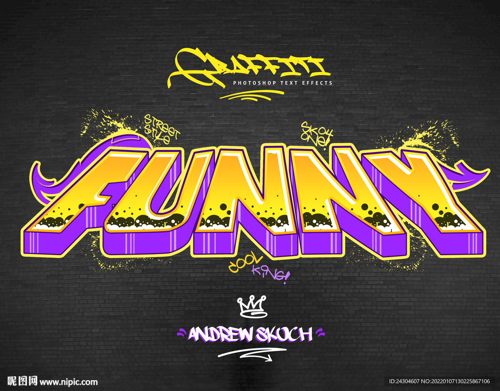 涂鸦元素背景海报