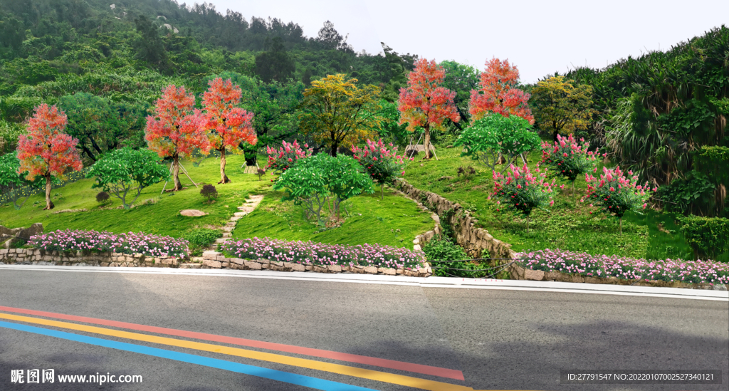 美丽乡村绿化景观设计效果图