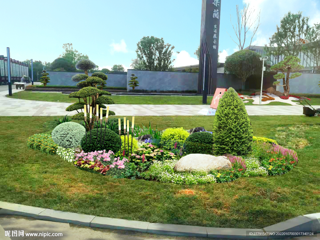 花境景观设计效果图