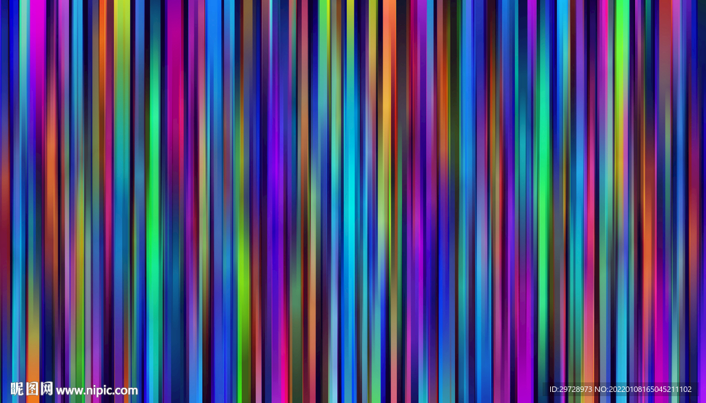 七彩竖条纹