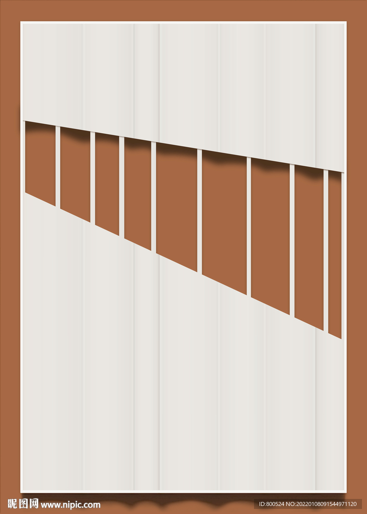 抽象几何线条方块装饰画