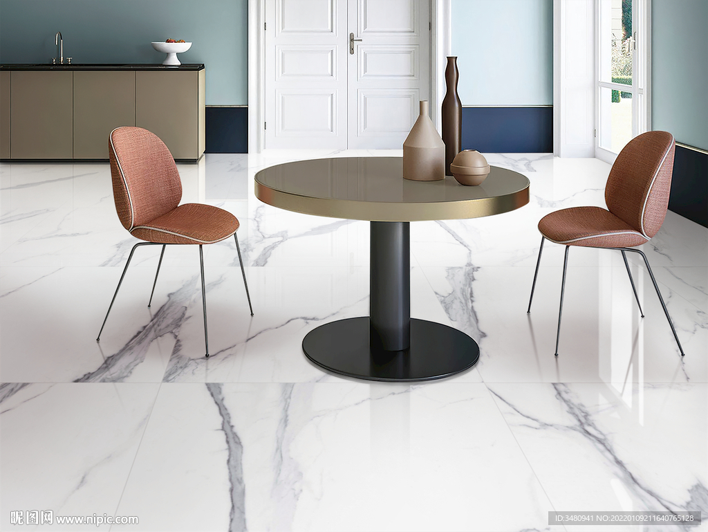 简欧餐厅特写局部空间