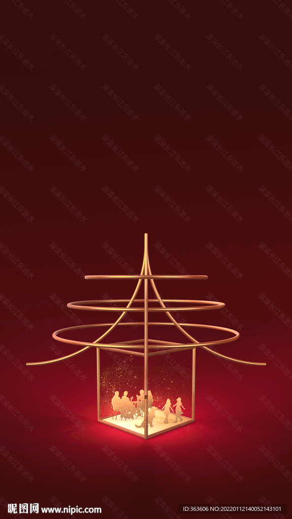 新年春节新春除夕初一团圆过年