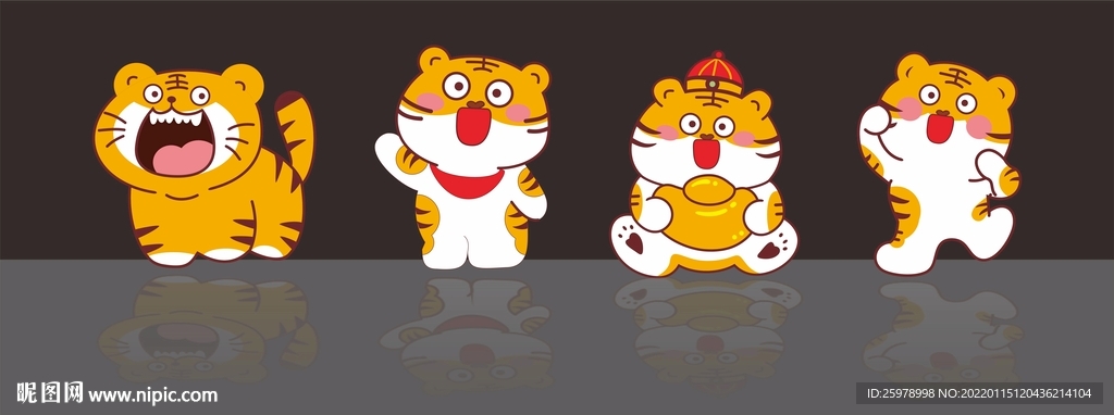 卡通虎图片