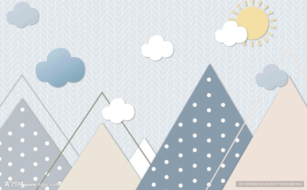 简约几何背景墙纸壁画图