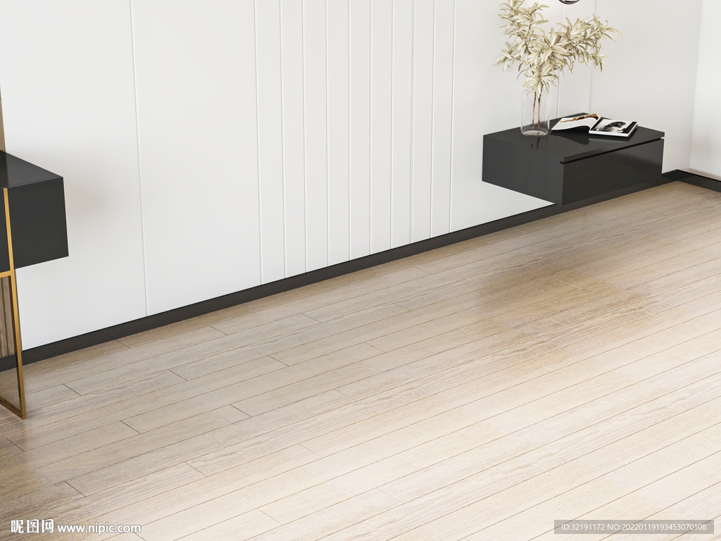 现代卧室场景家具空景