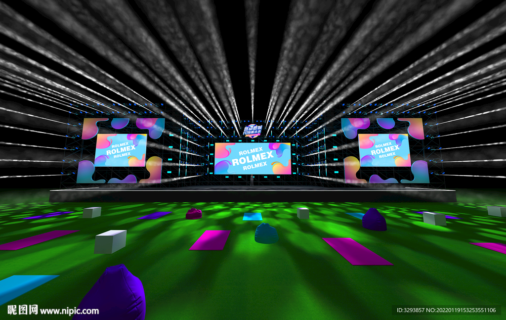 草坪音乐节 晚宴舞台 会议舞台